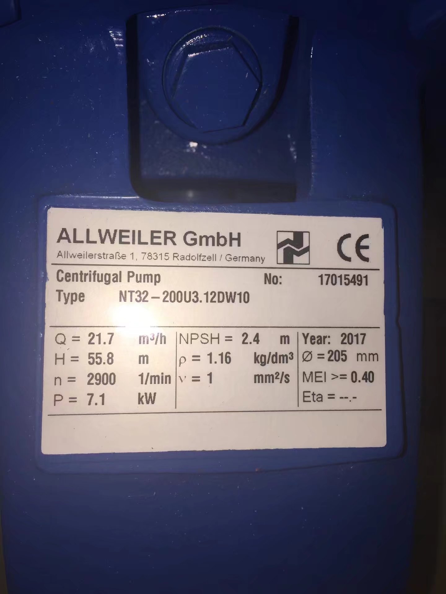 ALLWEILERıôNT-125-/400/02/420 U3.12D-W10