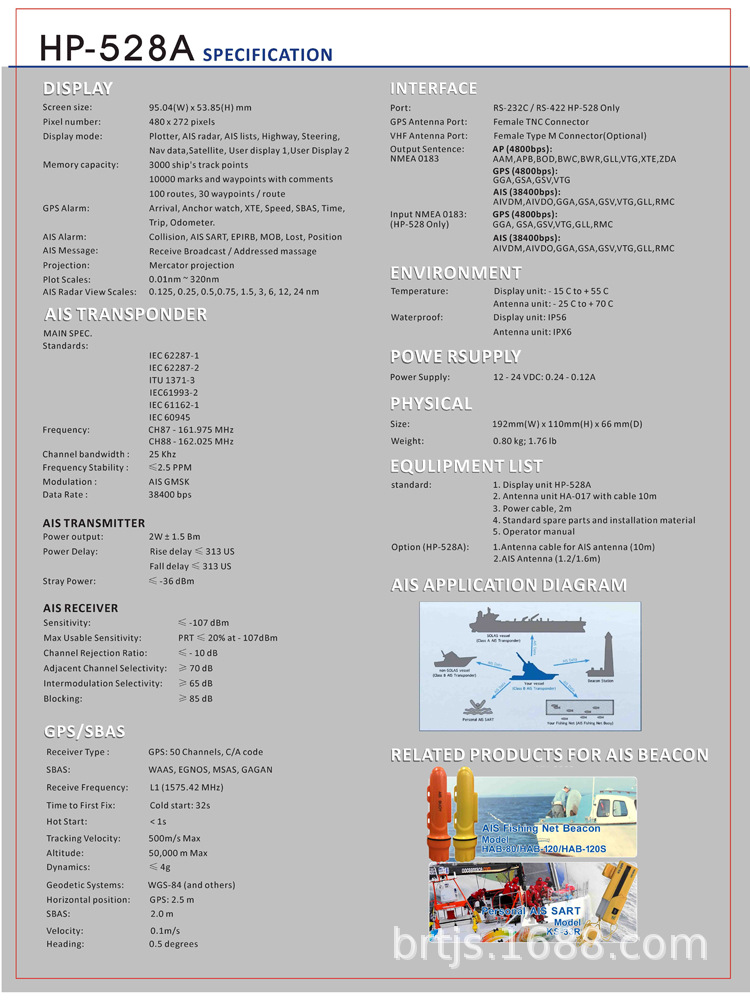 ҹ Matsutec Hp-528A HP-33A AISշ GPS
